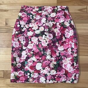 Floral Pink Women's Skirt